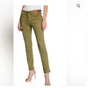 VERONICA BEARD | Adrina 10.75 Skinny Green Cargo Jeans Pants sz 26